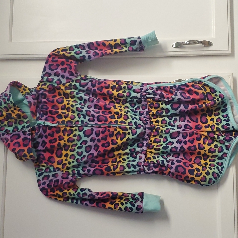 Cat & Jack girls leopard romper size 6/6x.